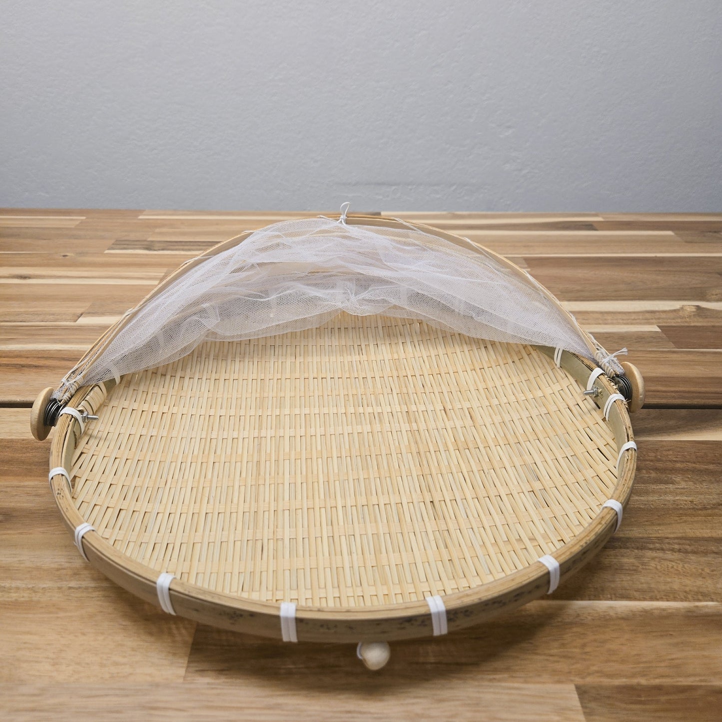 Sustainable Bamboo Baskets with Covers (Set of 3)