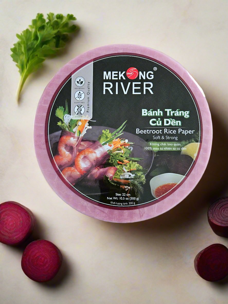 Mekong River Beetroot Rice Paper