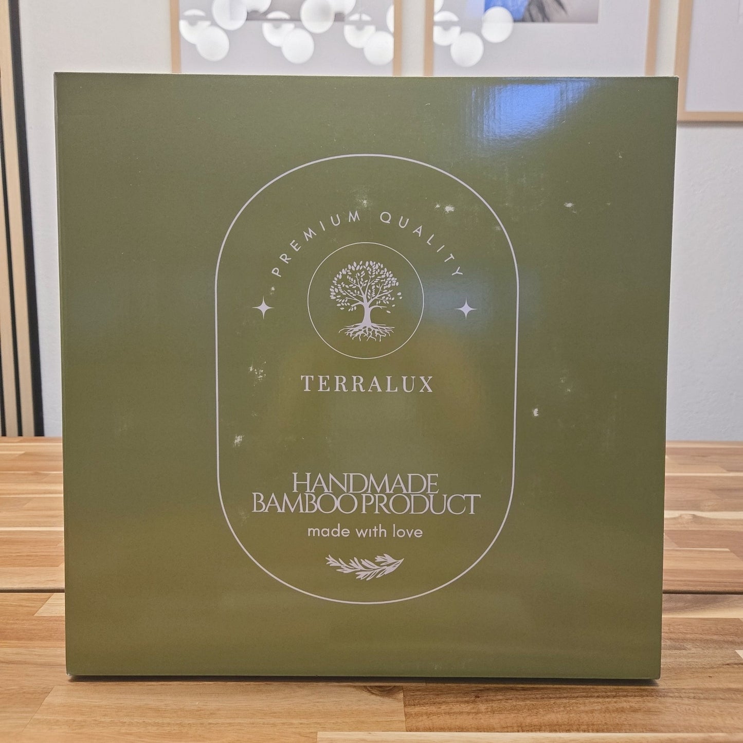 Sustainable Bamboo Baskets with Covers (Set of 3)