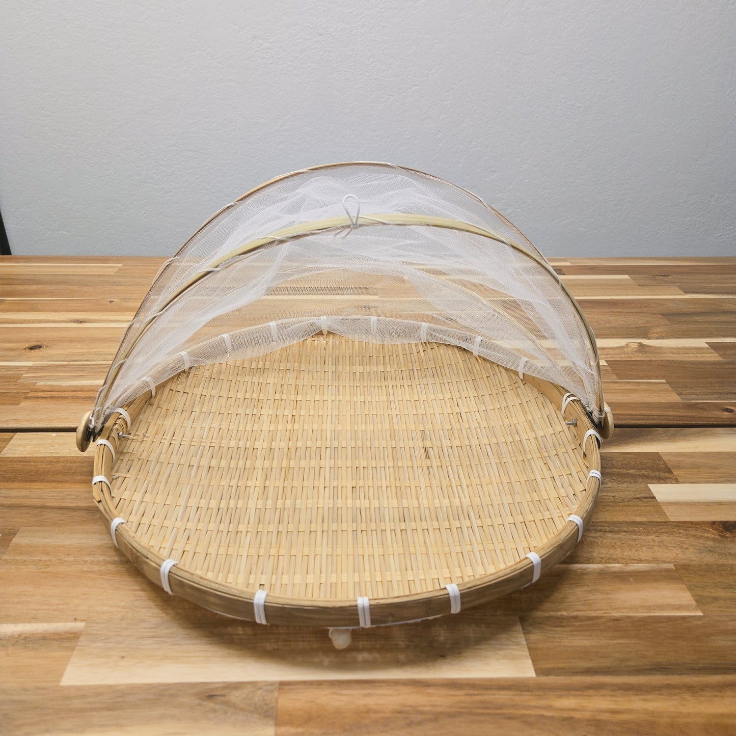 Sustainable Bamboo Baskets with Covers (Set of 3)