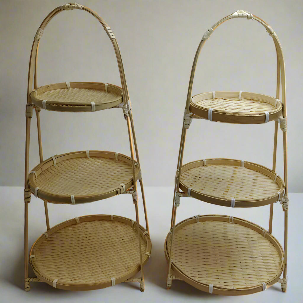 Sustainable Bamboo Woven Basket (Set of 2)