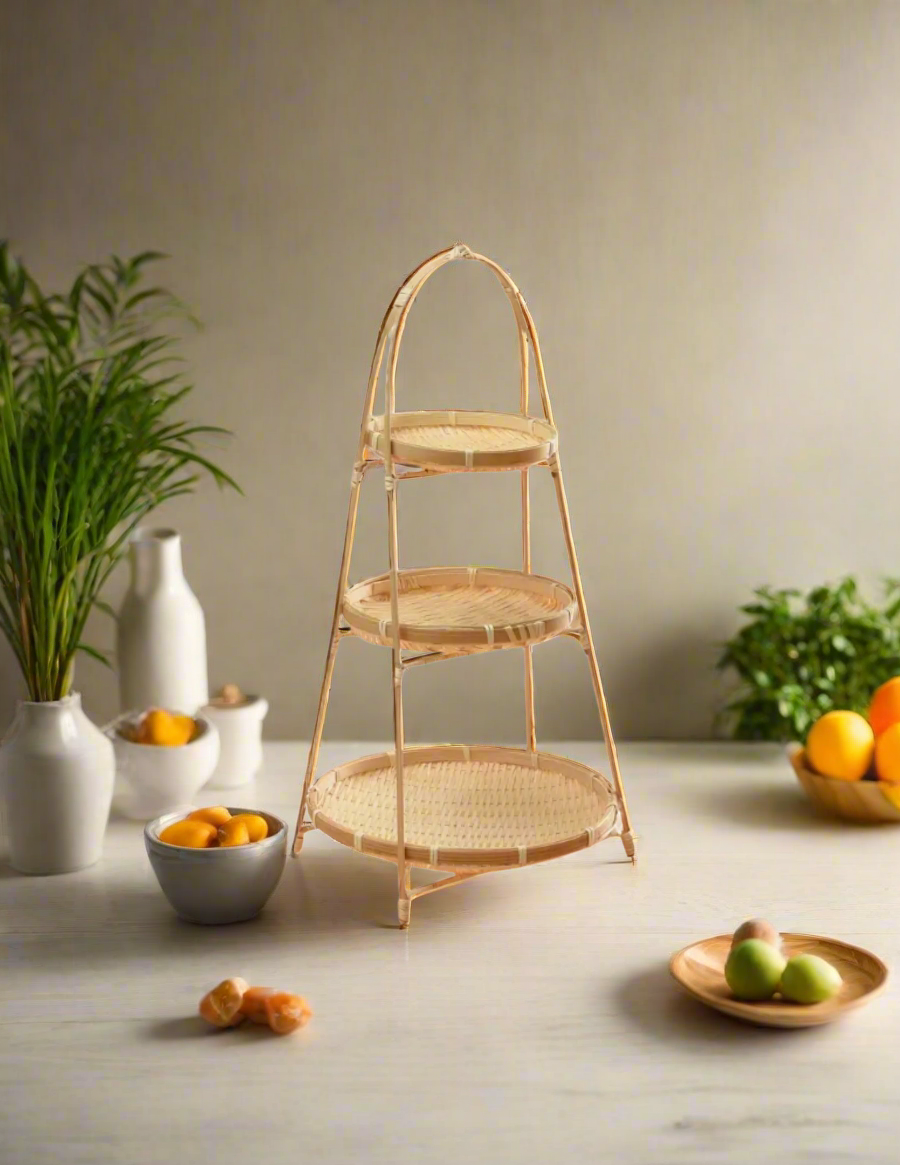 Sustainable Bamboo Woven Basket (Set of 2)