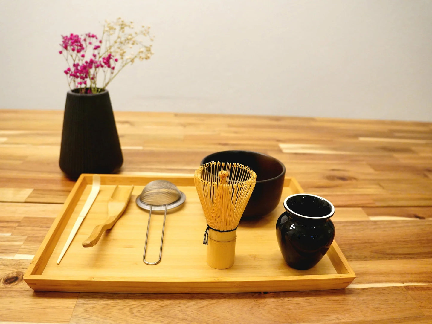 6-Piece Japanese Matcha Ceremony Set (BLACK)