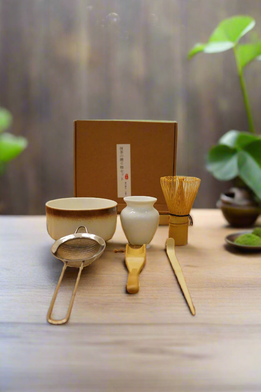 6-Piece Japanese Matcha Ceremony Gift Set