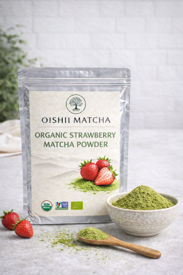 Organic Strawberry Matcha Powder